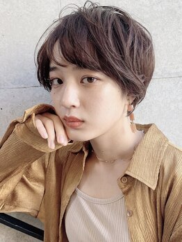 バウム(BAUM)の写真/動きのあるショートパーマ＊難しそうに見えるセットも、パーマをかけてしまえばとても簡単に◆