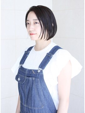 ソッリーソ ヘア(sorriso hair) 【sorriso hair桜山】切りっぱなしあごラインボブ