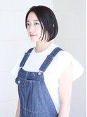 【sorriso hair桜山】切りっぱなしあごラインボブ