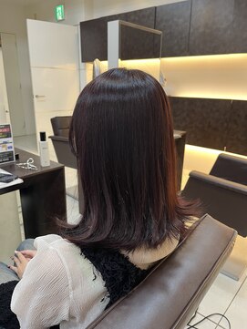 フォルテ 草薙店 外ハネ ピンクブラウン