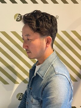 バーバーバー アカバネ(BARBER-BAR AKABANE) 大人のダンディアップバング×メンズヘアカラー#1
