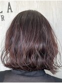 透け感のあるピンクラベンダーアッシュ♪【TELA HAIR 稲毛店】
