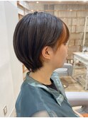 ショートボブレイヤーカットミディアムウルフくびれ透明感カラー