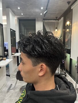 ヘアーサロンリボーンフォーメンズ 王子(Hair salon Reborn for men‘s) 刈り上げパーマスタイル