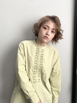 アワーズ 南青山(Our's) 前髪なしボブ×パーマで抜け感抜群ヘア♪