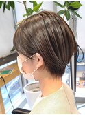 耳掛けショート/コンパクトショート/丸みボブ/簡単スタイリング