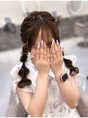 ツイン編みおろし【クランソア】ヘアメ/ヘアセット