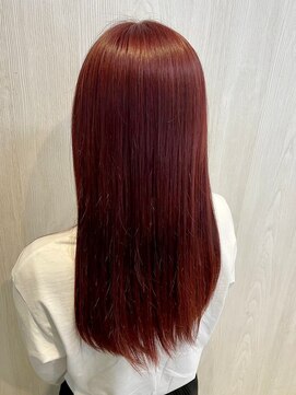 宇都宮ロングレイヤーカットダブルカラー髪質改善トリートメント