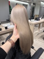 アッシュ 高幡不動店(Ash) 韓国ヘア髪質改善ケアブリーチダブルカラーホワイトブロンド