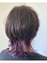 ディディ(didi)&nbsp;ウルフ　インナーカラーパープル