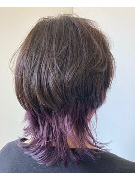 ディディ(didi) ウルフ インナーカラーパープル