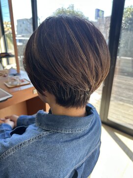 フェリア サウスガーデン(felia southgarden) 30代40代◎絶壁解消ショートカット×白髪ぼかし