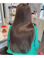 アース いわき店(HAIR&MAKE EARTH)&nbsp;ナチュラルブラウン×艶ストレートロング