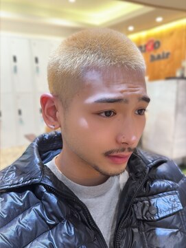 リゴ ヘアー(RIGO hair) おしゃれ坊主/メンズショート/短髪/ブリーチ/フェード