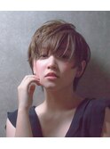 秋冬厚めバングショートボブ