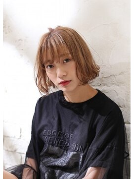 ネオリーブエクラ 上野御徒町店(Neolive eclat) 切りっぱなしボブ　アースカラー