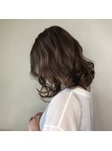 抜け感ナチュラルミディアムパーマ　20代　30代　40代