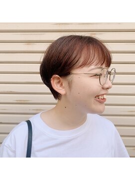 ラムネ orange brown short 。