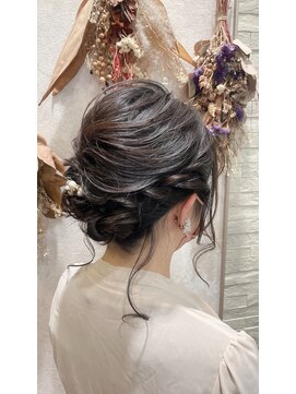 オラ ボーテ(Aura Beaute) 『AuraBeaute 京都』結婚式 お呼ばれヘア 編み込み