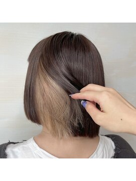 アンククロス 表参道(ANKH CROSS) お洒落なコントラストインナーカラー