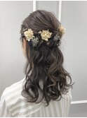 前撮り用ヘアセット