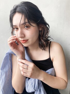 アイティー バイ アルバム 中野店(IT by ALBUM) 動きのあるスタイル_外ハネボブセクションカラー_29301
