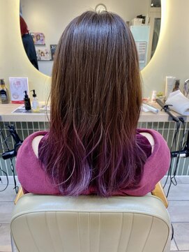 テトラ バイ ネオリーブ 横浜西口店(tetra by neolive) グラデーションカラー♪ピンクパープル