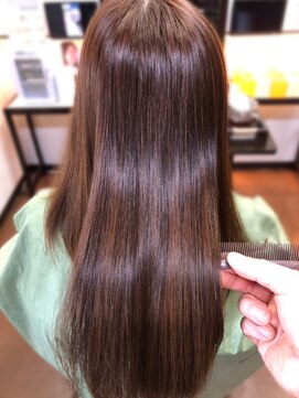 ヘアーメイク クーラ 行橋店(Hair make CURA) 20代30代40代大人可愛い髪質改善カラー艶感ストレート透明感