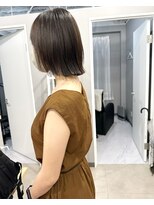 カミエ(kamie)&nbsp;＊プツッとボブ アゴ下ライン 簡単スタイリング 三宮美容室 神戸