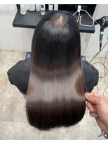 キュア 表参道(CURE)&nbsp;黒髪/グレージュカラー/ココアベージュ/ヘルシーロング/表参道