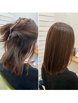 グリーンルームセカンド 結城店(GREEN ROOM. 2nd)&nbsp;シフォンベージュ/髪質改善/縮毛矯正/結城/ナチュラルレイヤー