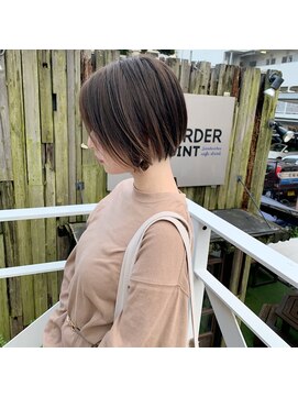 ミント(mint) ショート/丸みショート/ショートボブ/グレージュ/ミント