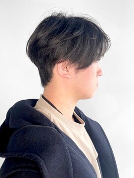 ヘアーメイク ラグズ(Hair Make Luxtz) マッシュショート/メンズカット/アッシュブラック/無造作