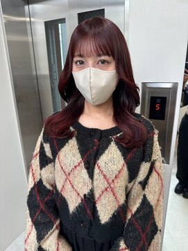 ベレーザシェルト(Beleza scelto) 6750髪質改善アッシュブラックカシスレッド韓国ワンホンヘア