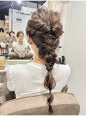 結婚式お呼ばれヘアセット～編みおろし～