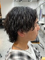 フゥ 宇都宮(FeU)&nbsp;波巻きパーマメンズパーマメンズヘアツーブロックツイストパーマ