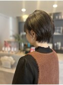 耳かけショートボブ/ハッシュカット