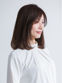 ビューティーヘア ケア 東尾道店(beauty Hair Care)の写真/【大人気の髪質改善カラー】カラーしながら髪に潤いと艶感を与えしなやかな手触りに◎白髪ぼかしもおすすめ