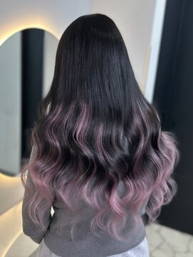 ラピス 福岡天神店(Lapis) エクステでグラデーション