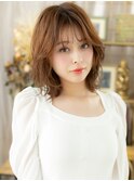 韓国風ニュアンスパーマフェザーミディアムh3上尾20代30代40代