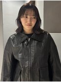 layer bob / inner lavender