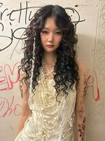 ベレーザ 渋谷神南(Beleza)&nbsp;12982黒髪アッシュブラックレイヤーカット韓国風巻きワンカール