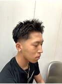 爽やかフェードカットスパイキーショートスタイル