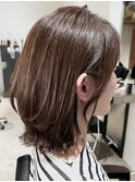 ★30代40代/髪質改善/前下がりボブ/大人ウルフボブ/艶髪白髪染め
