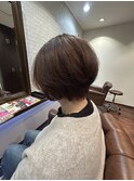 大人女性の前下がりボブ♪