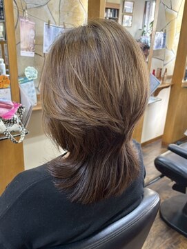 ヘア サロン ハラダ 笠寺店(Harada) グラデーションカラー/くびれレイヤー/艶カラー