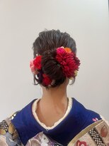 ヴィサージュプラス(VISAGE plus)&nbsp;成人式着物ヘア　ローシニョン