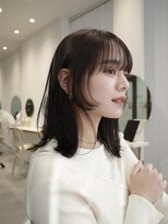 ヌヌ 渋谷 原宿 明治神宮前(nunu)&nbsp;レイヤーカットウルフカットボブグレージュオリーブべージュ