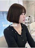 韓国風ぷつっとタッセルボブ/顔周りカット/表参道美室