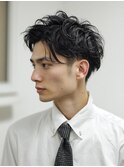 アップバングメンズショート